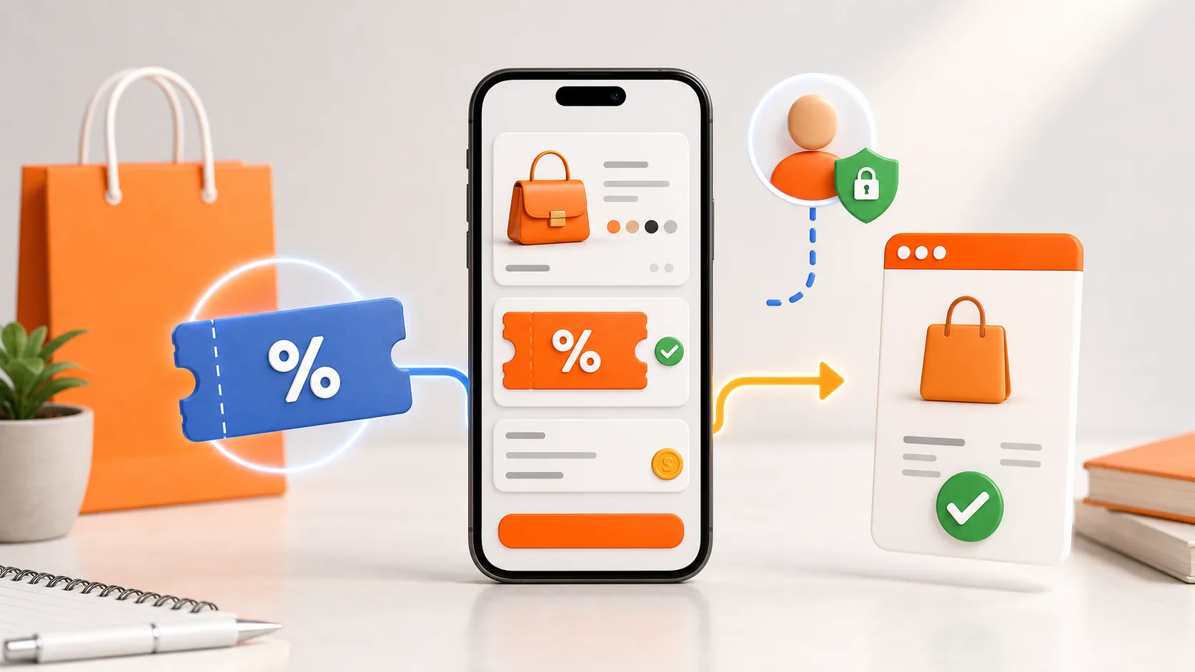 Mở mã Shopee trên cùng điện thoại đang đăng nhập tài khoản