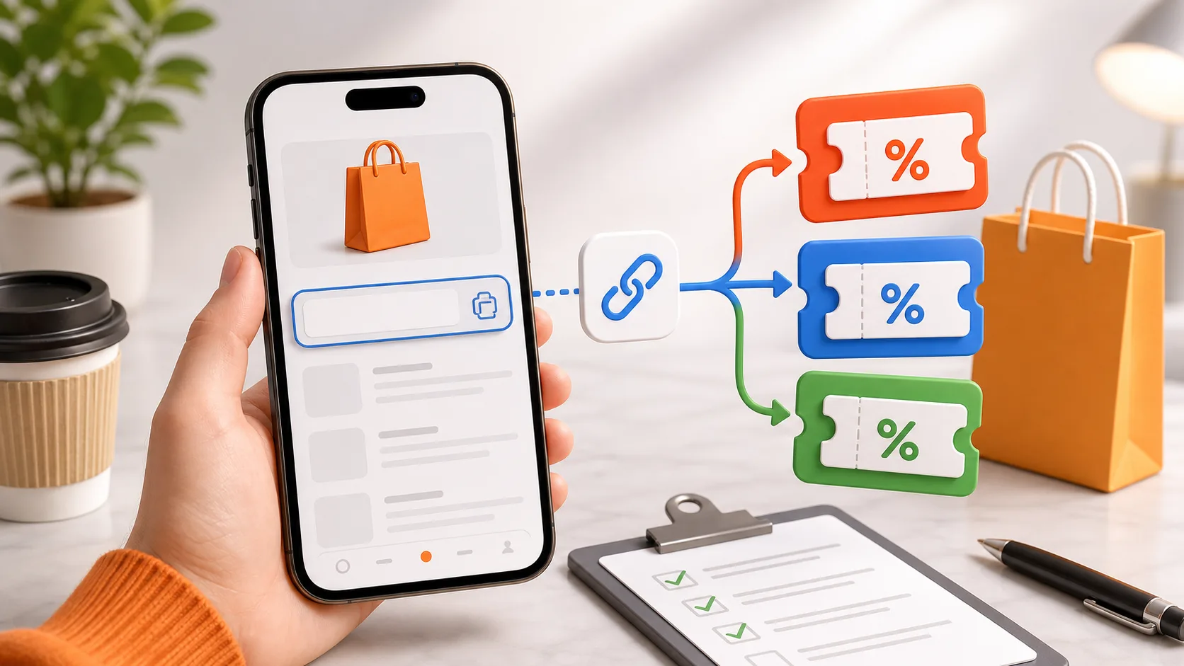 Dán link sản phẩm vào sansalesoc.com trên điện thoại để tìm mã Shopee