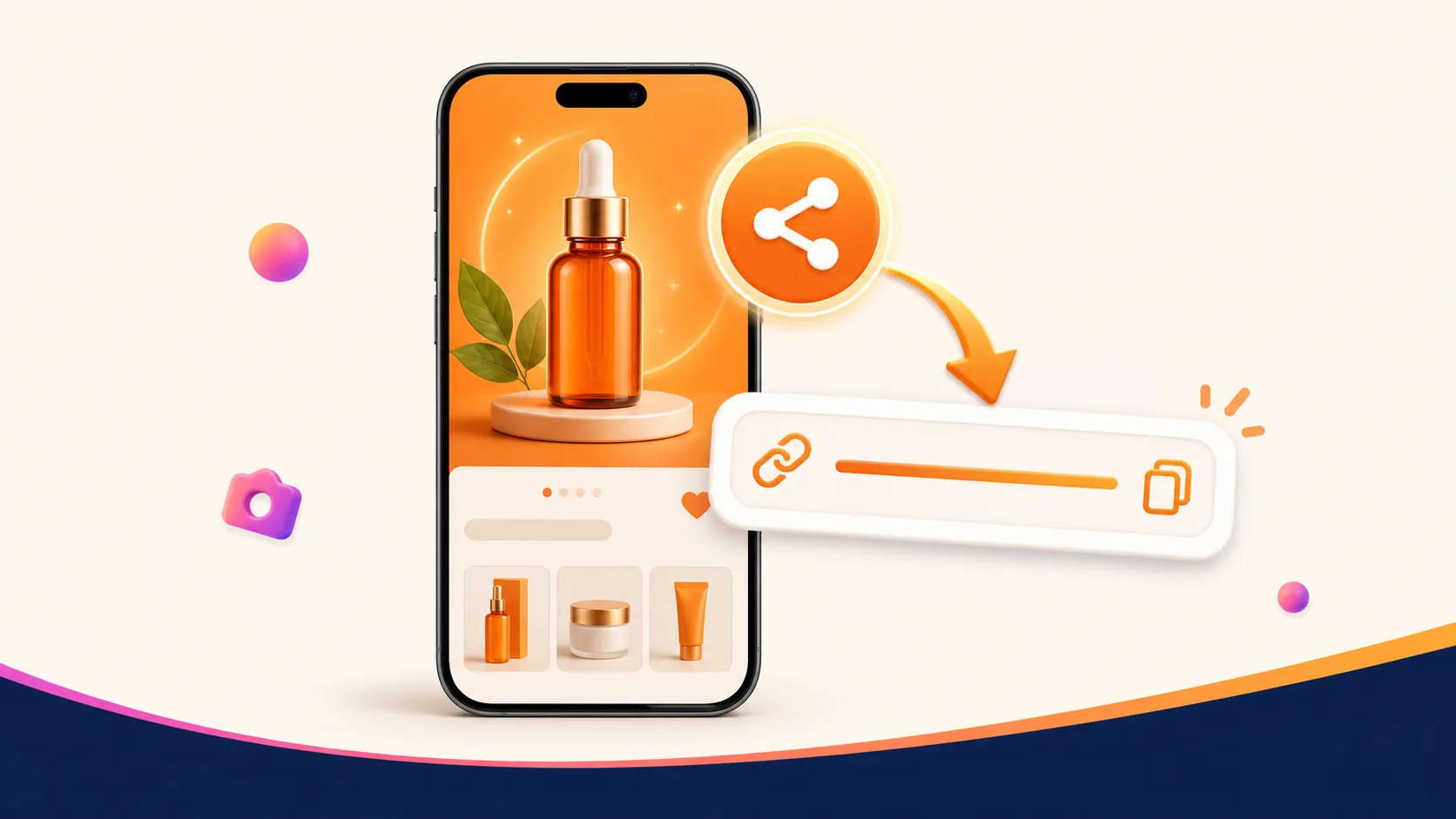Sao chép liên kết từ trang sản phẩm Shopee trước khi tìm voucher Instagram