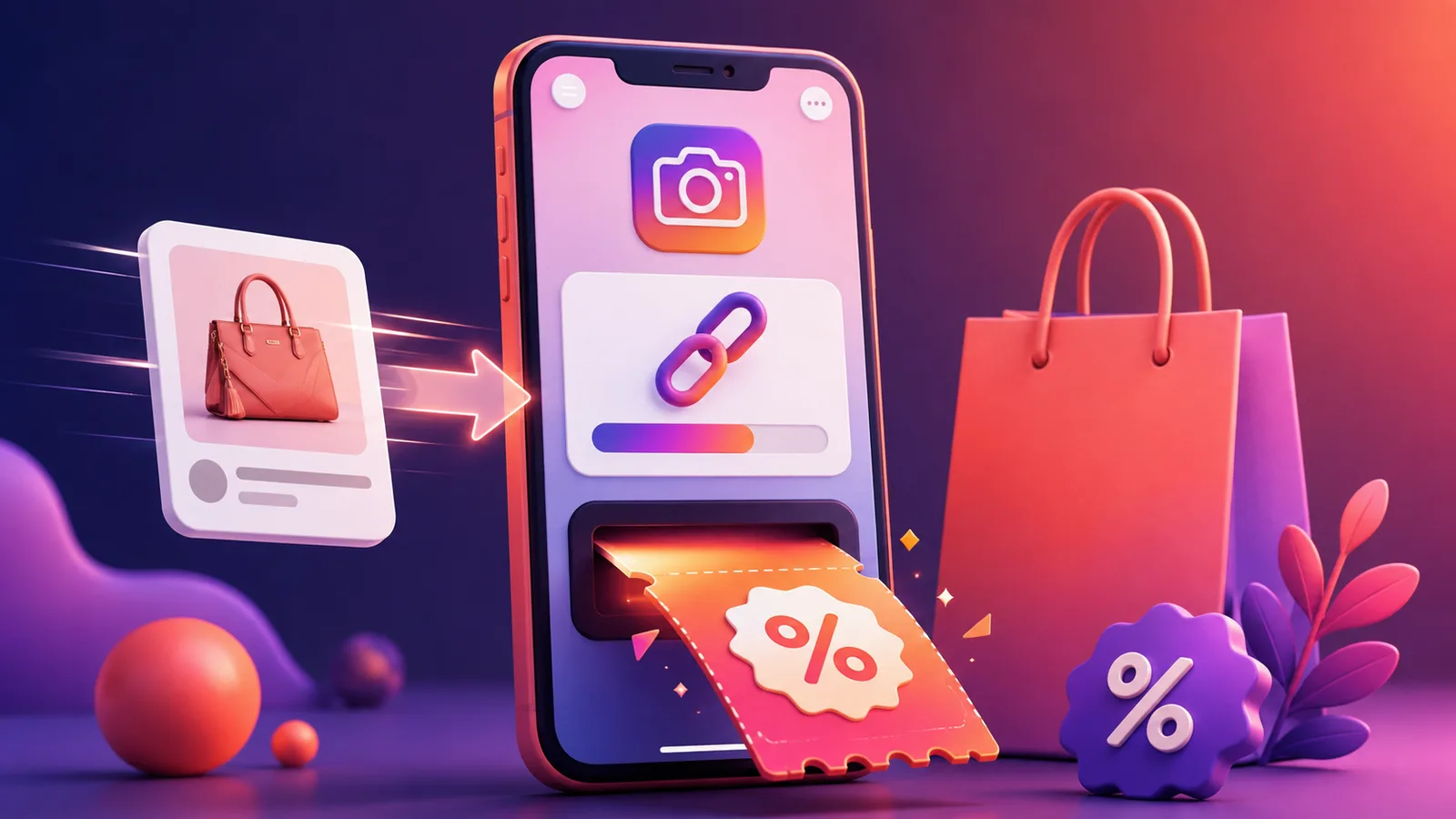 Dán link sản phẩm vào sansalesoc.com để tìm nguồn voucher Instagram