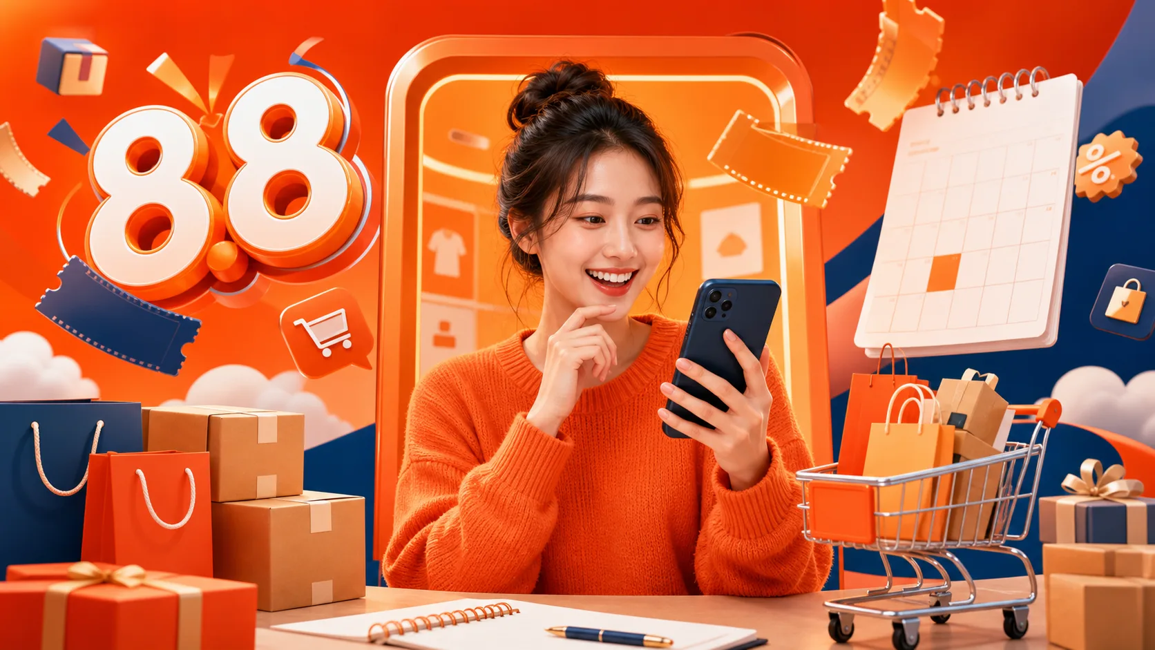 Hướng dẫn săn sale Shopee 8.8 2026 bằng cách chuẩn bị giỏ hàng và lấy mã trên sansalesoc.com