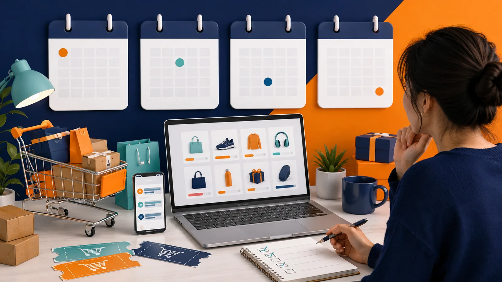 Minh họa checklist săn voucher Shopee 9.9 10.10 11.11 bằng sansalesoc.com