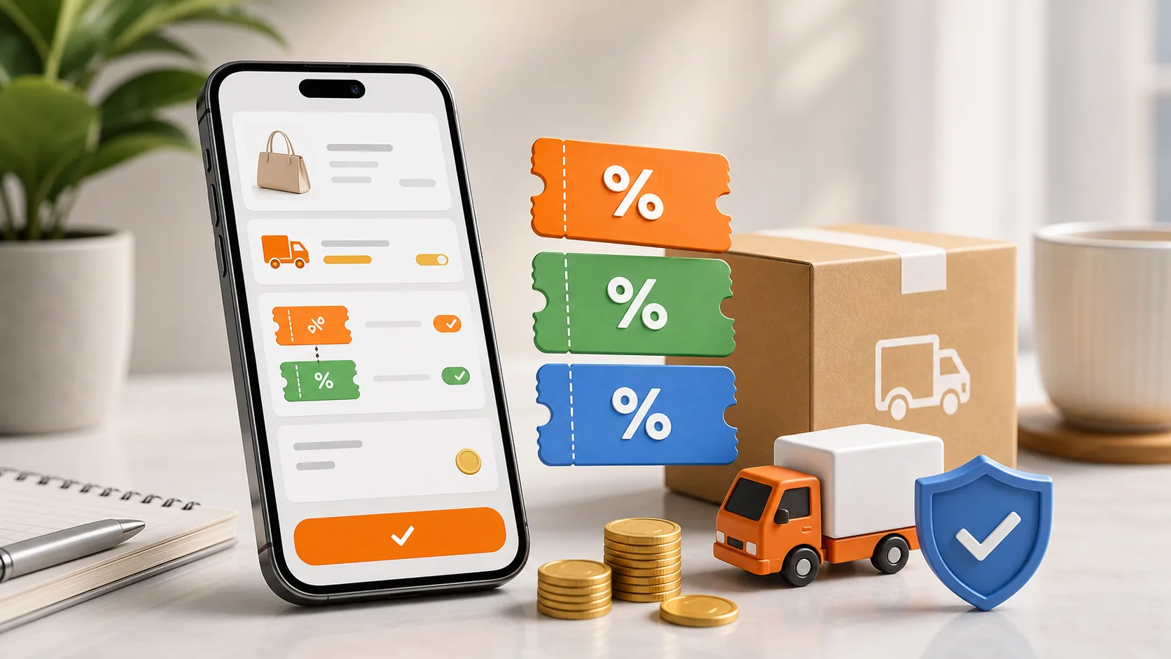 Kiểm tra phí ship và mã khác trước khi thanh toán Shopee